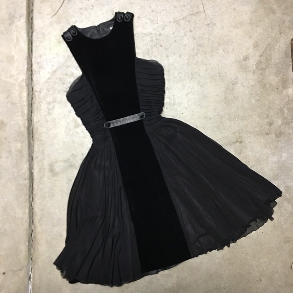 Authentic Versus by Versace Velvet Panelled LBD - Picture 1 of 8